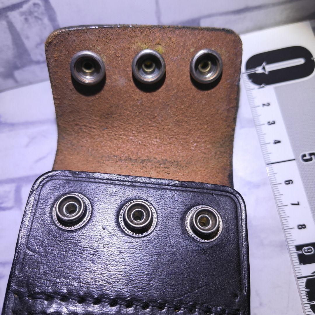 レザー 黒色 ホルスター 昭和レトロ