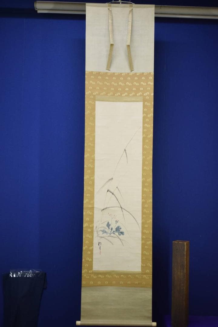 模写/酒井抱一/花図/布袋屋掛軸HI-559