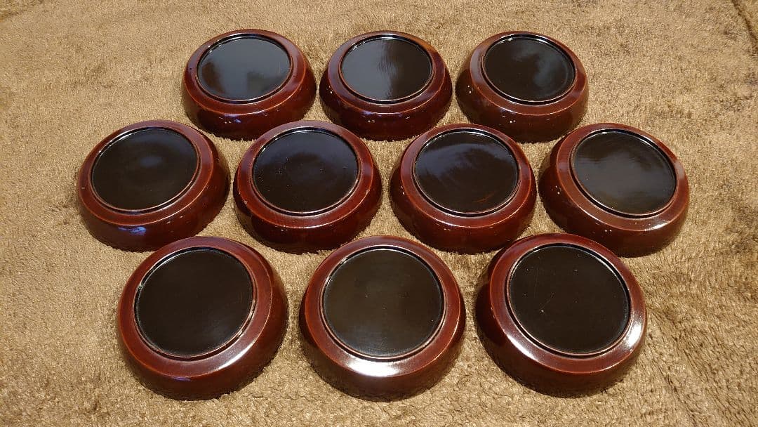 輪島塗　漆器　金蒔絵　蒔絵　豆皿　菓子皿　１０客