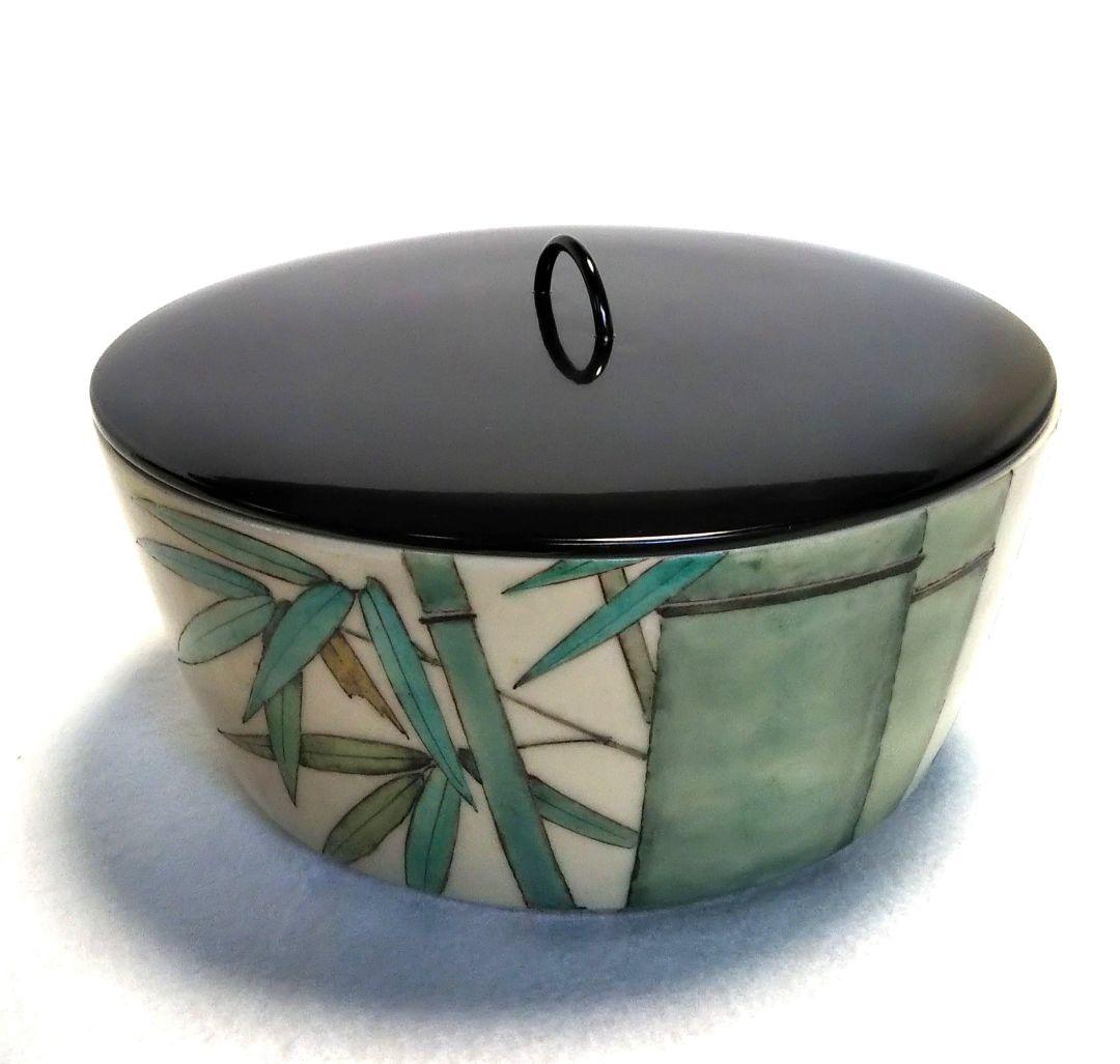 九谷焼 水指 南 繁正/茶道具 水指/九谷焼 繁正コレクション