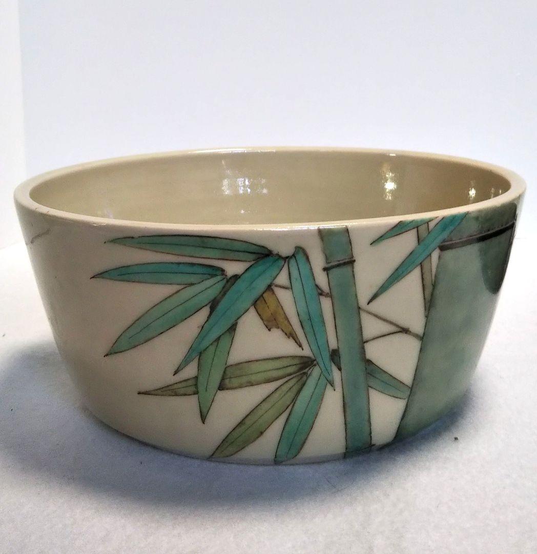 九谷焼 水指 南 繁正/茶道具 水指/九谷焼 繁正コレクション