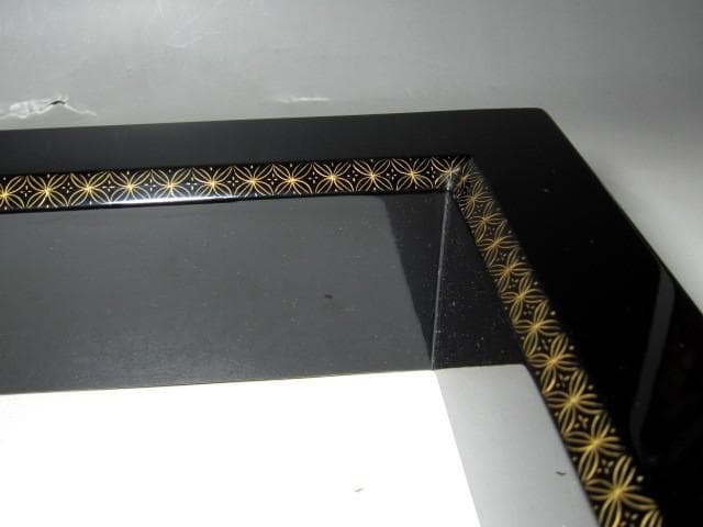 ＜本日出品終了＞中村宗哲 七宝蒔絵 黒炉縁 裏千家十五代 鵬雲斎花押　　v929