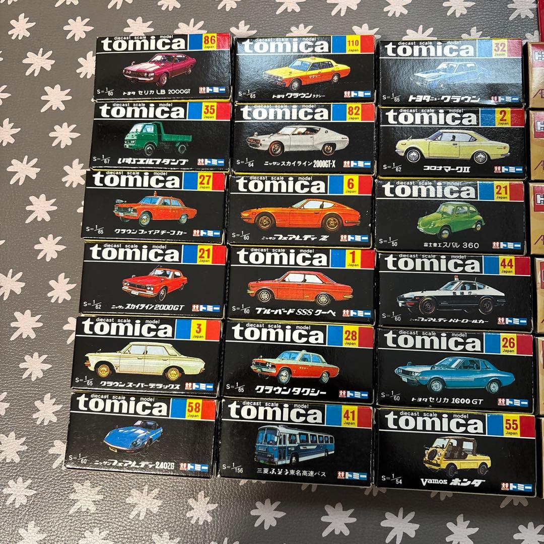 AEON限定モデル、黒箱復刻フルセット18個2000年代トミカなど全48個セット