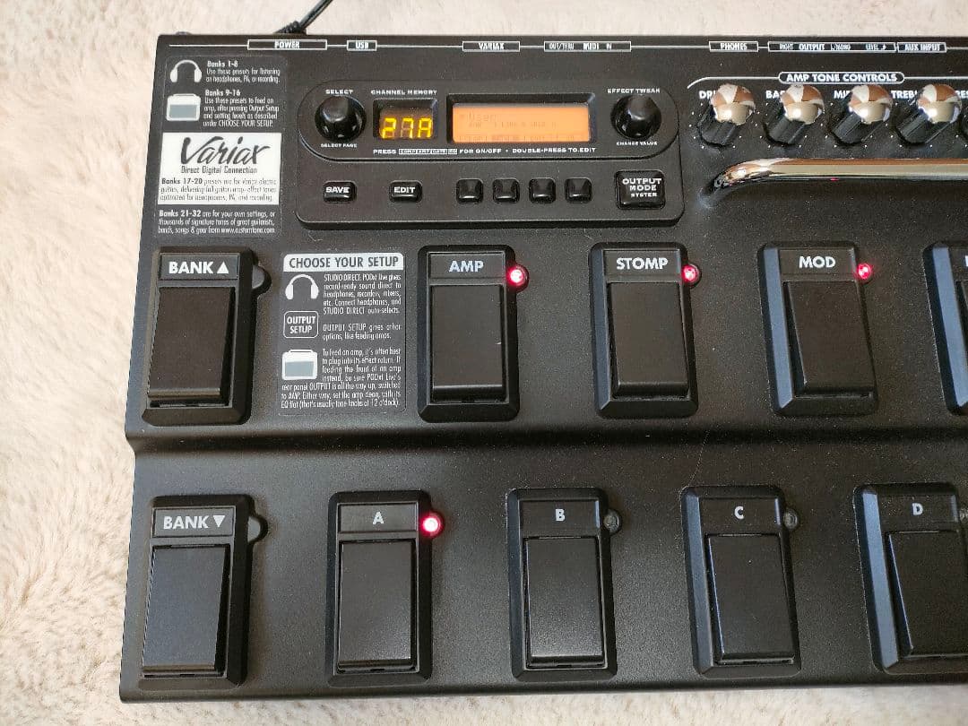 エフェクターセットLINE6 POD XT LIVE+ZOOM G3