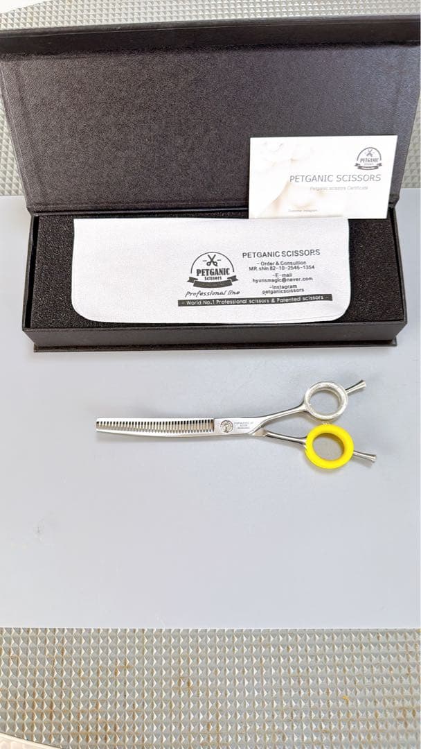 犬トリミングペットガニック マジックカーブセニング6.5インチ