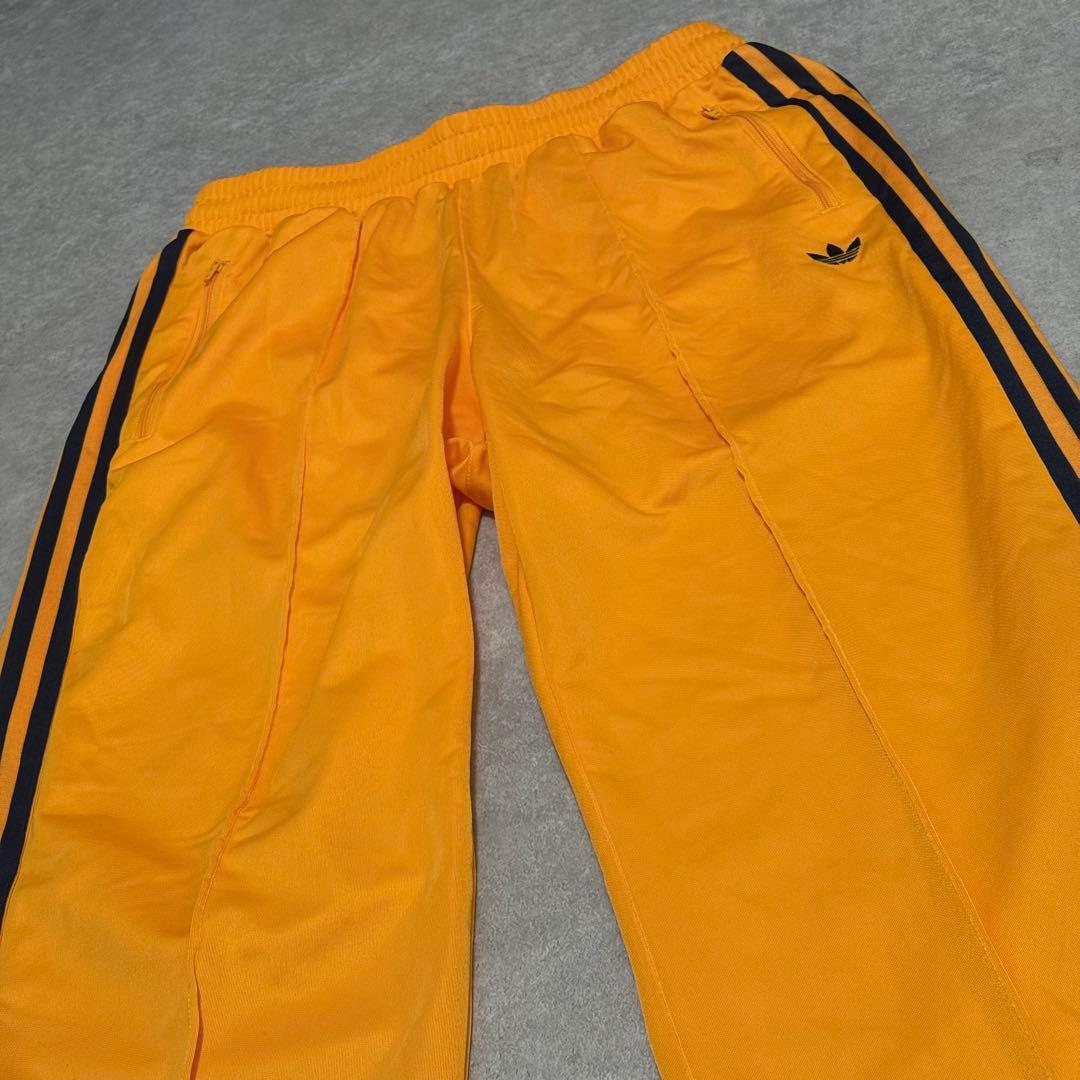 美品 アディダス ベッケンバウアー トラックパンツ ジャージパンツ オレンジ