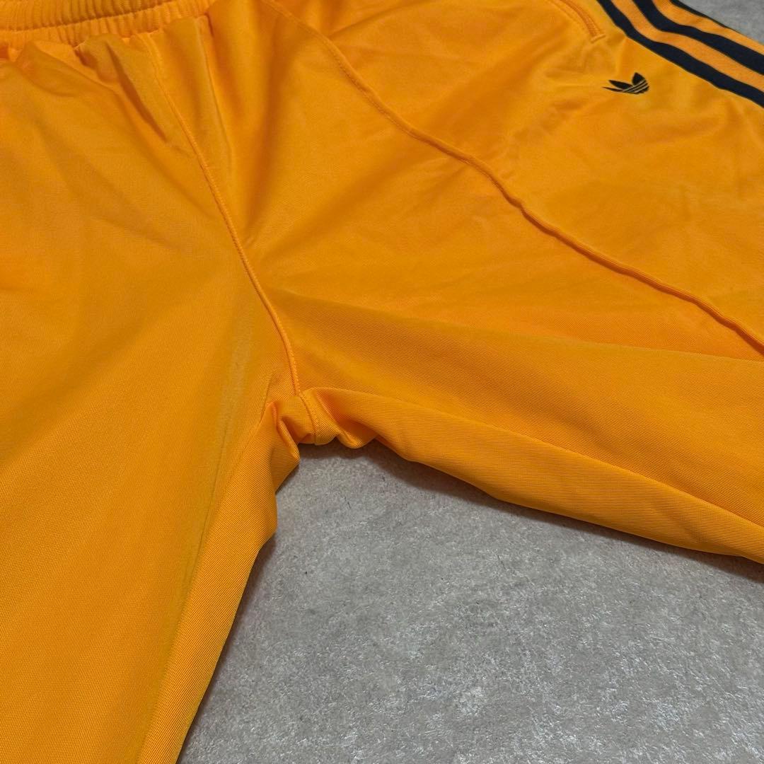 美品 アディダス ベッケンバウアー トラックパンツ ジャージパンツ オレンジ