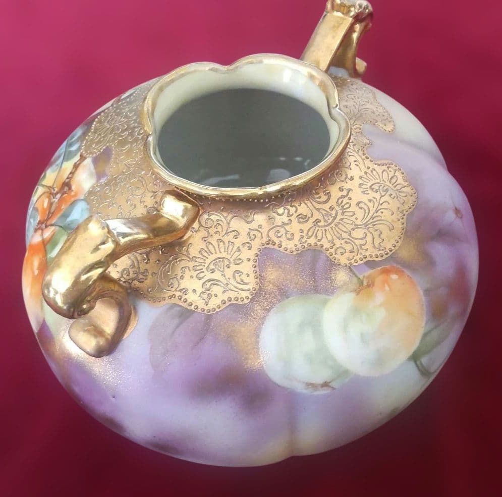 新春~1/31特価アンティーク オールドノリタケ メイプルリーフ花瓶