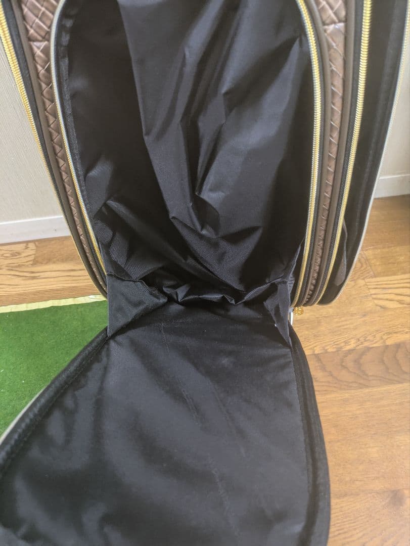 Mutsumi Honma キャディバッグ ブラウン/ゴールド