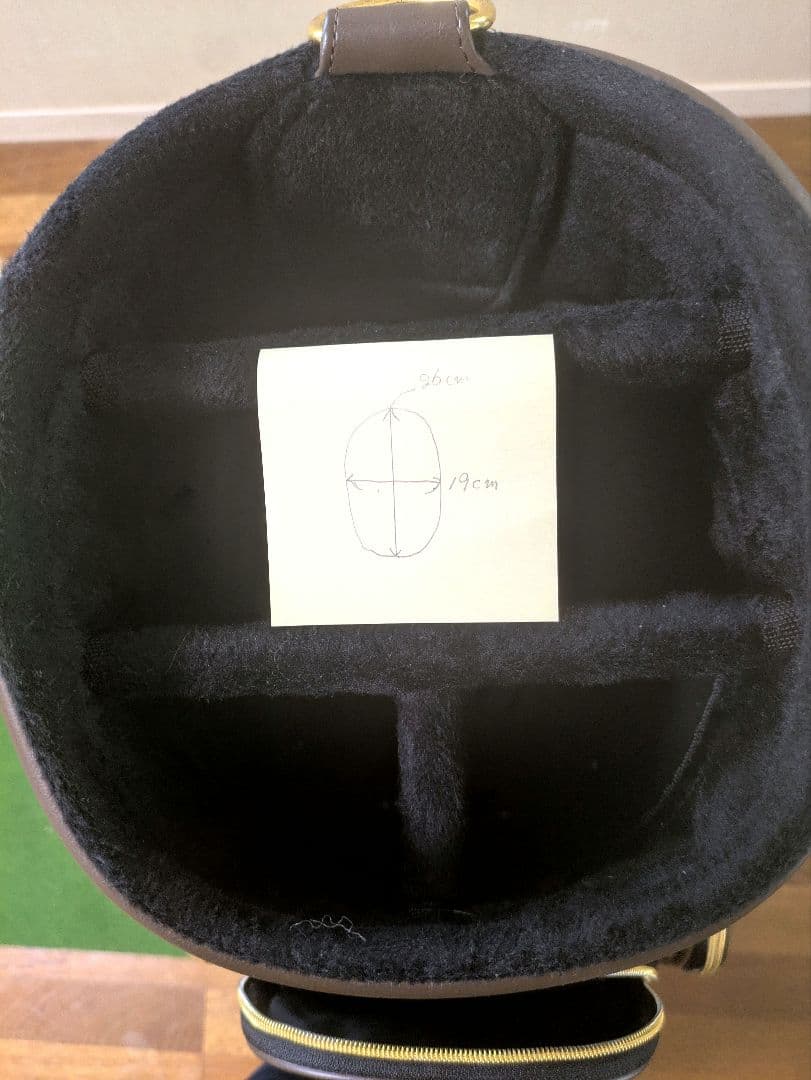 Mutsumi Honma キャディバッグ ブラウン/ゴールド