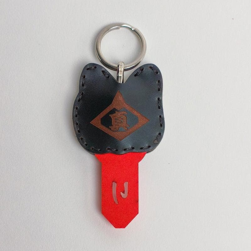 DOE REALHEAD 真頭玩具 レザーキーカバー フォーチュンキャット