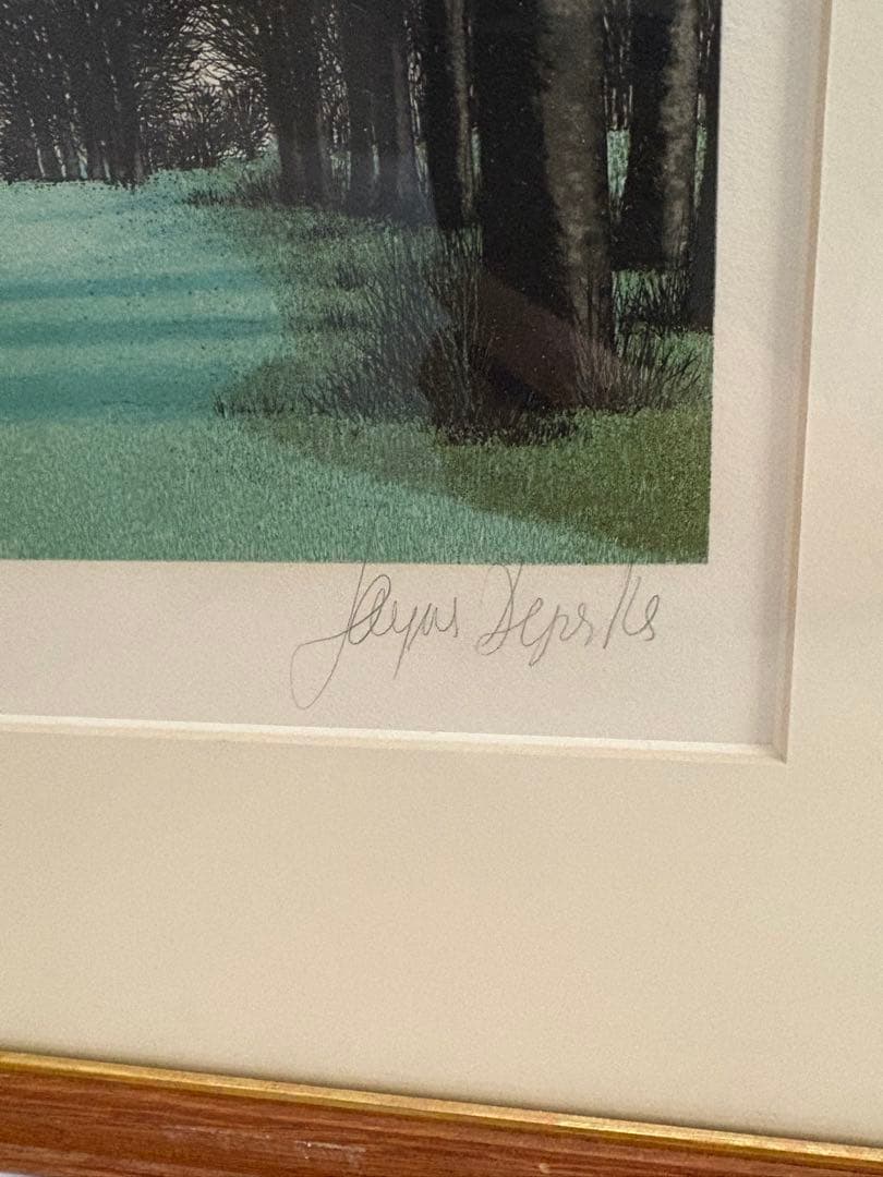 ジャック　デペルト リトグラフ ゴルフ場　ビンテージ品