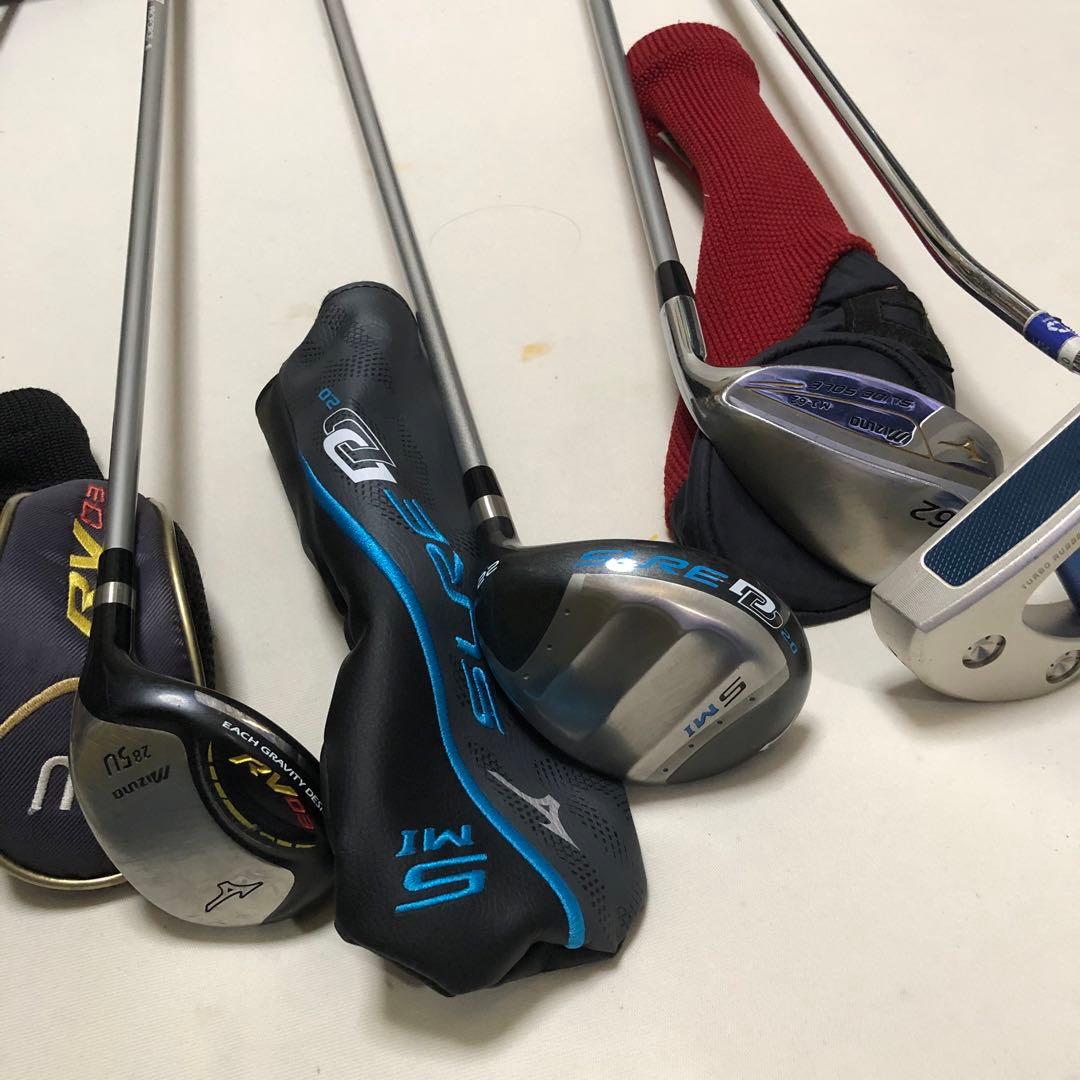 Mizuno RV-09 ゴルフバッグ クラブ＆ドライバー全18本