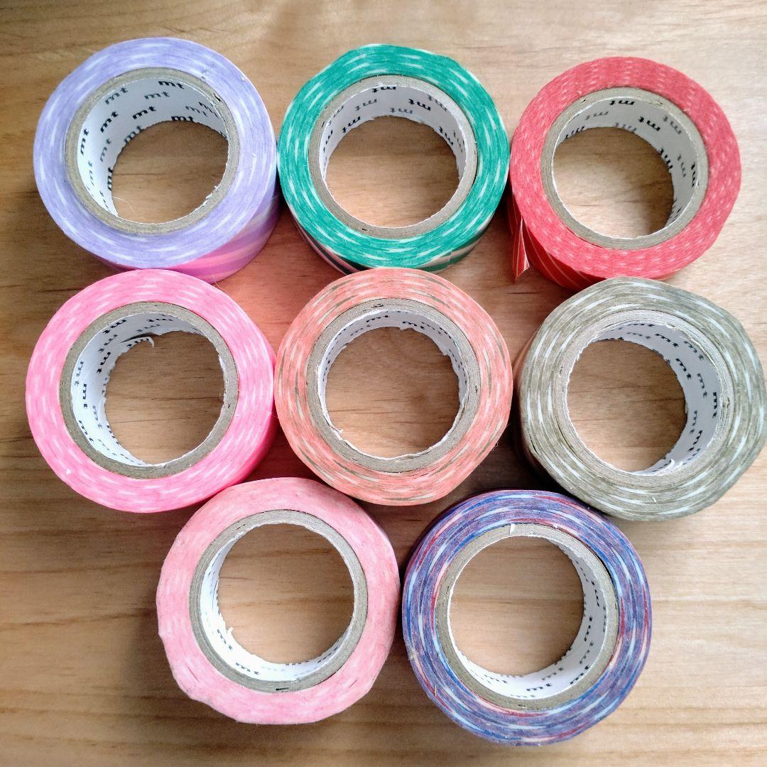 911.未使用　mt　廃盤マスキングテープ　10m巻ストライプ32個