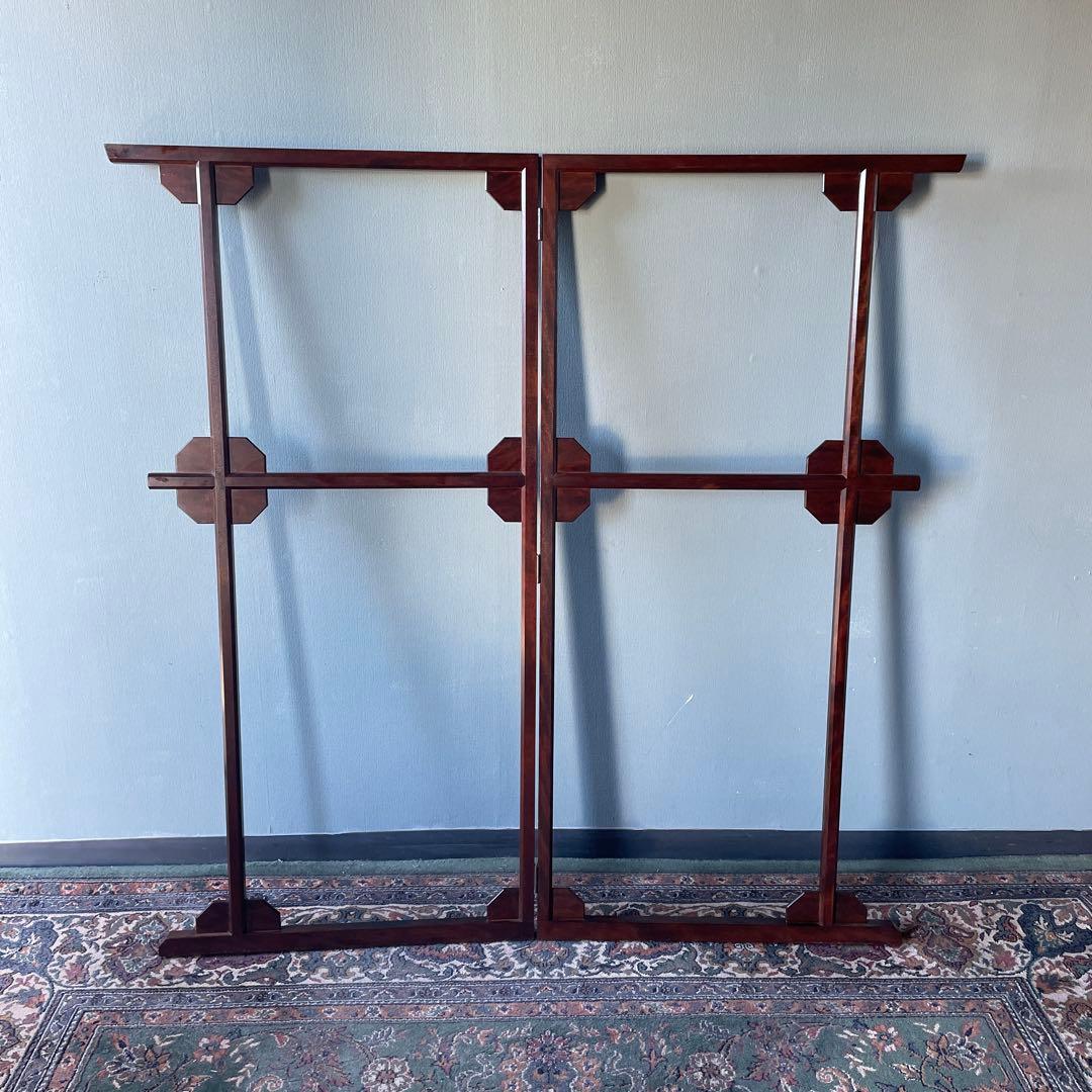 【希少】松本民芸家具　衣桁　衣紋掛け　ハンガー　着物掛け　サクラ材　美品