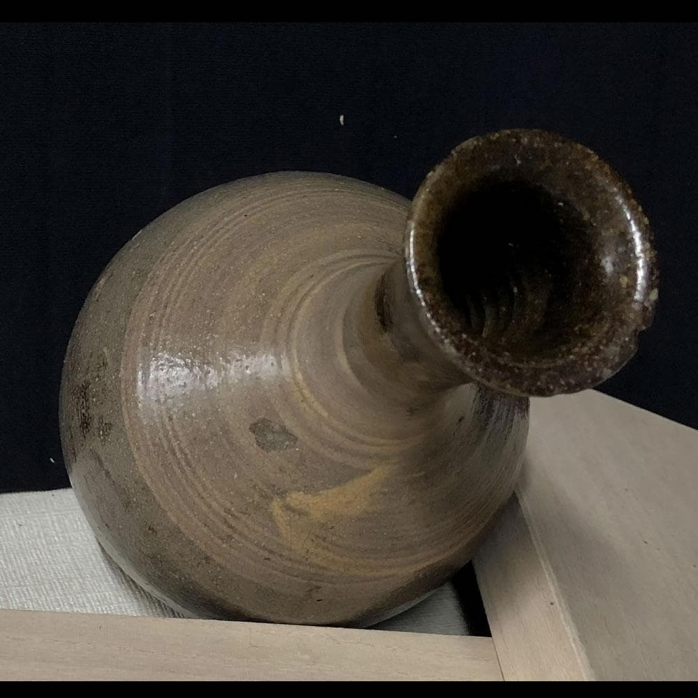 e1193 現川焼 刷毛目徳利 初期現川焼 花入