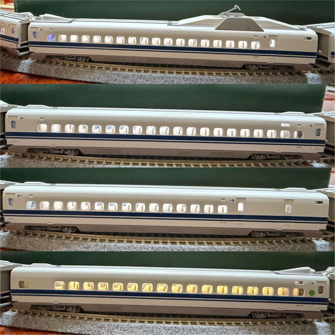【室内灯有】KATO 10-276/277/398 700系のぞみ16両セット