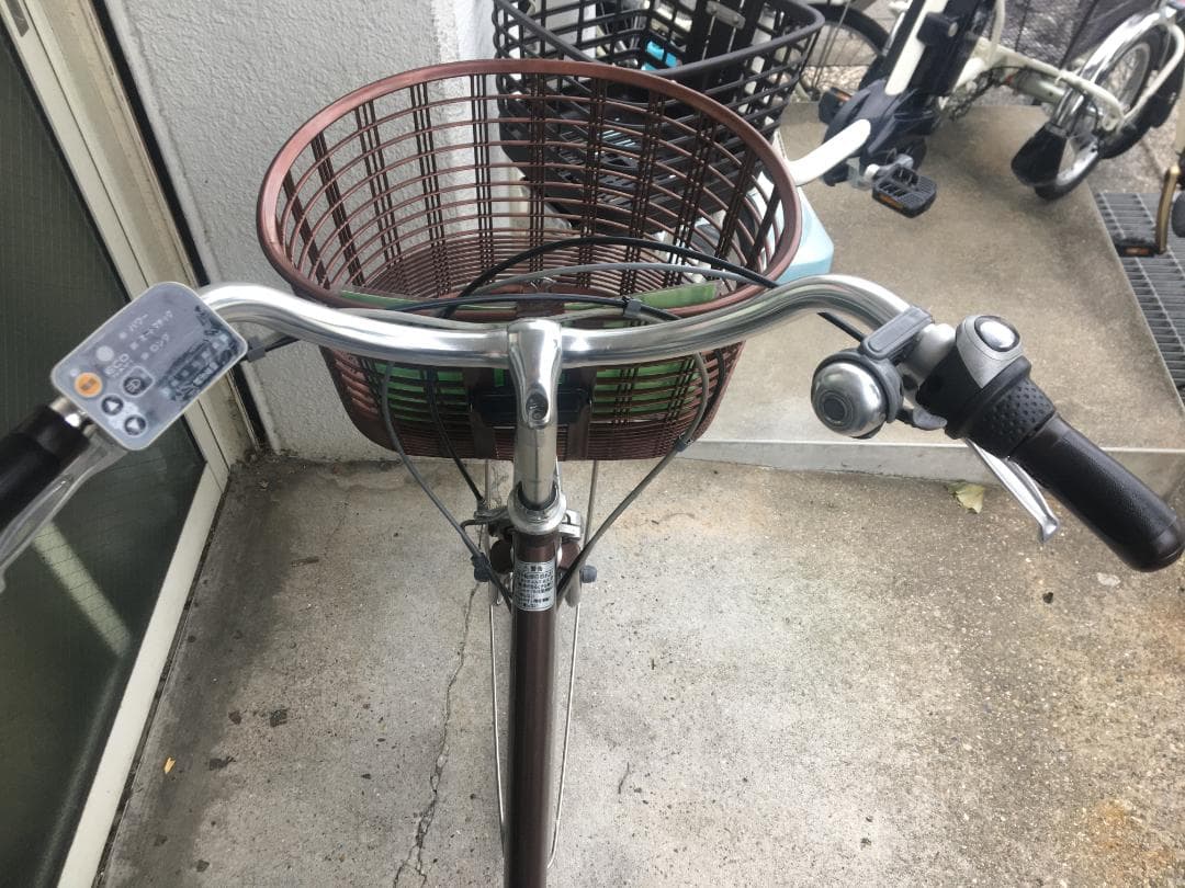 地域限定送料無料　ビビ　ライトユー　軽量モデル　6,6AH　茶　神戸　電動自転車