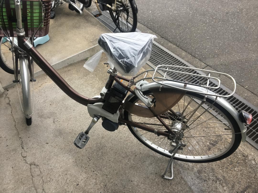 地域限定送料無料　ビビ　ライトユー　軽量モデル　6,6AH　茶　神戸　電動自転車