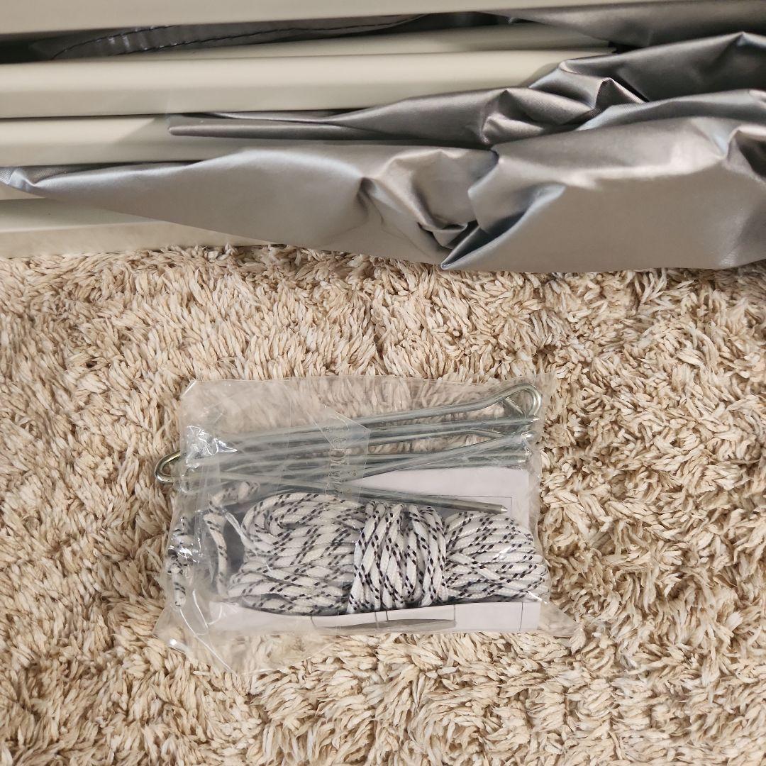 専用！FIELDOORワンタッチタープテント2.5mX2.5mサイドシート1枚付