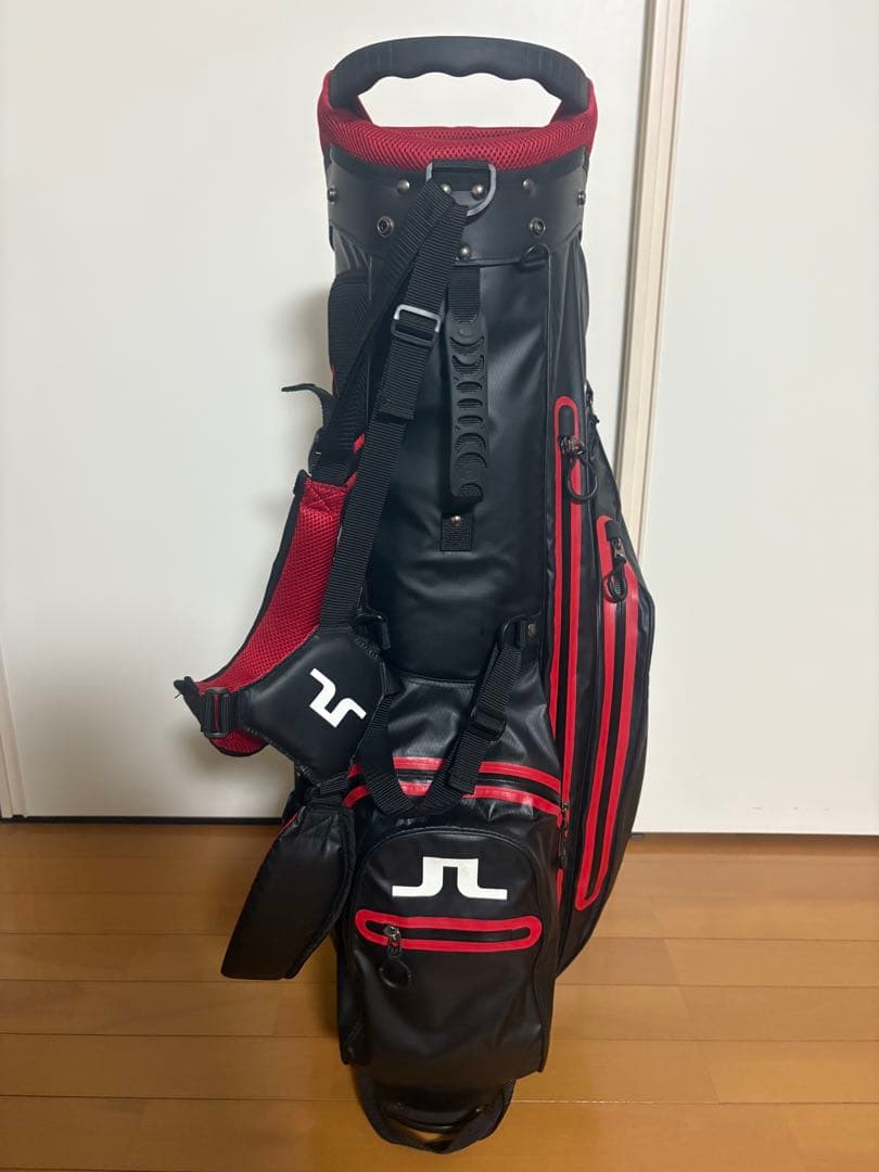 J.LINDEBERG キャディバッグ 黒/赤
