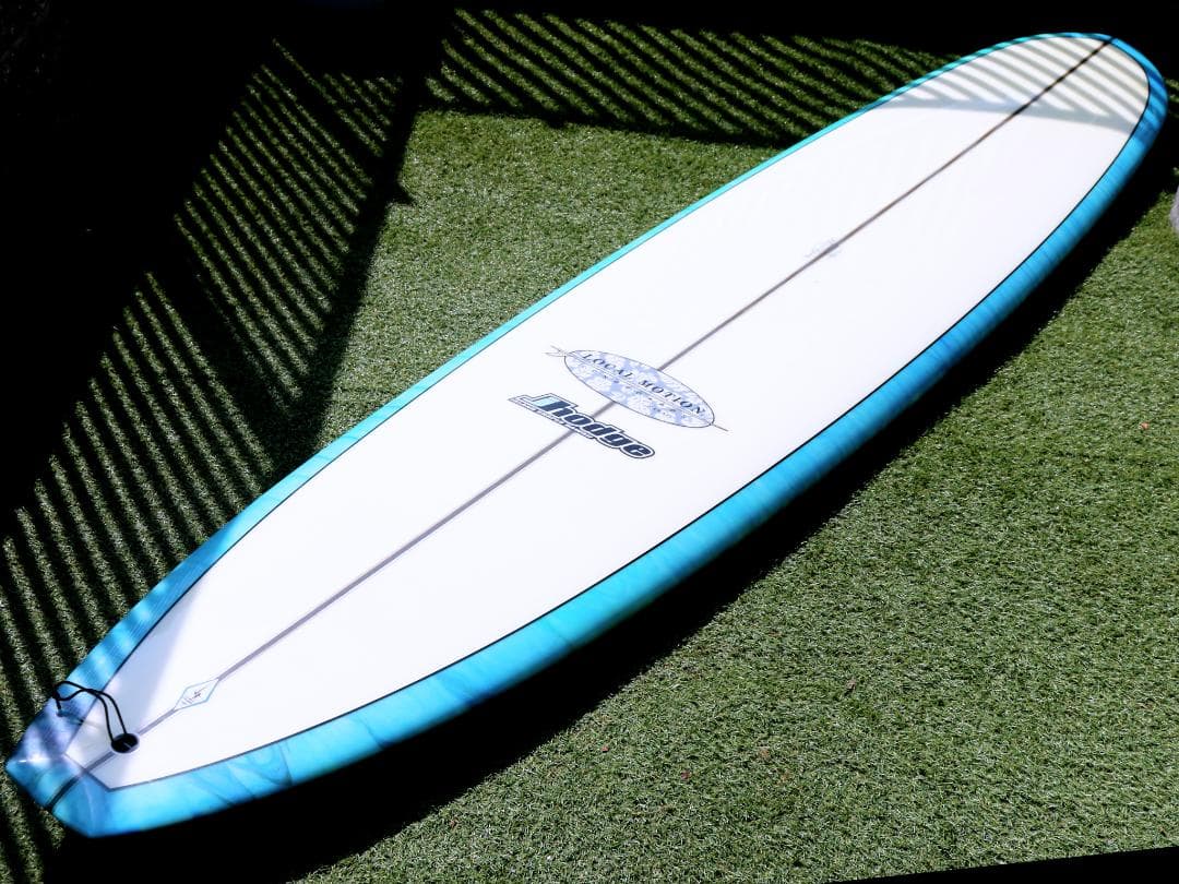 ロングボード9.4f ローカルモーション フィン ニットカバー付 マーブルカラー