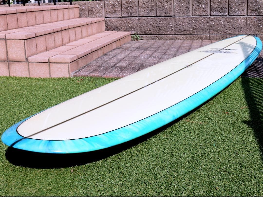 ロングボード9.4f ローカルモーション フィン ニットカバー付 マーブルカラー