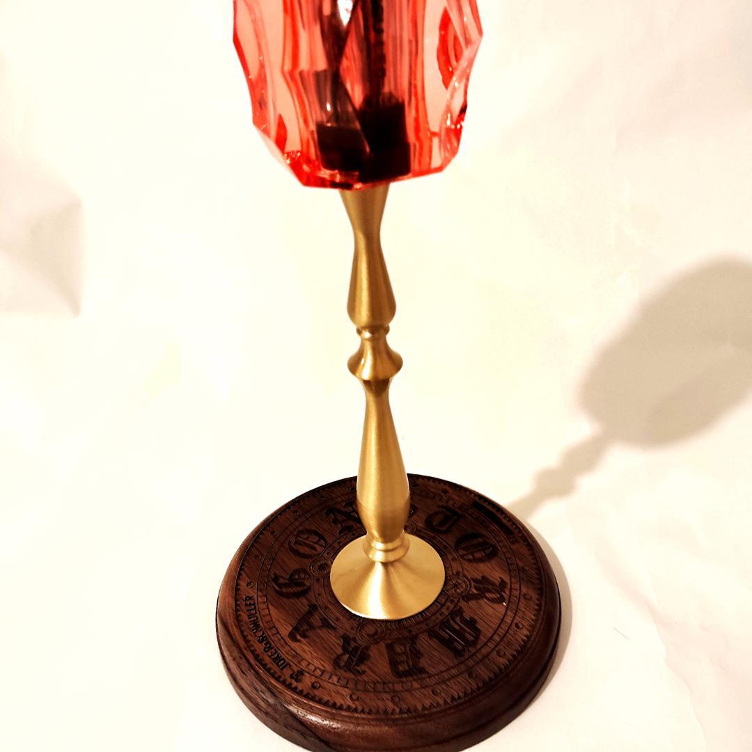 真鍮製　BRASS LAMP STAND　アクリルシェード　全フルセット