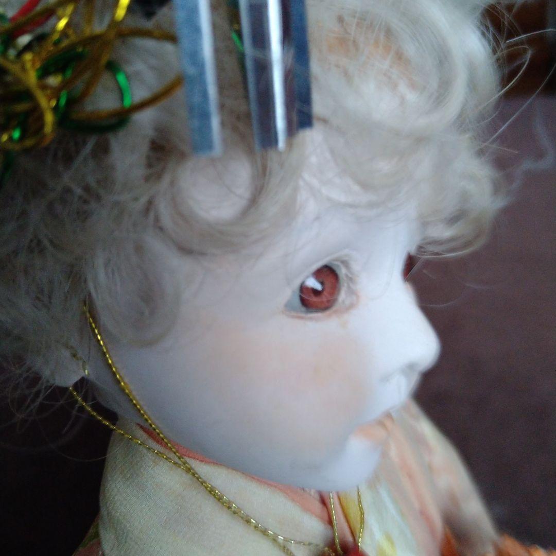 希少ビスクドール 創作人形 全てHandmade、キュートでお茶目な大道芸皿回し