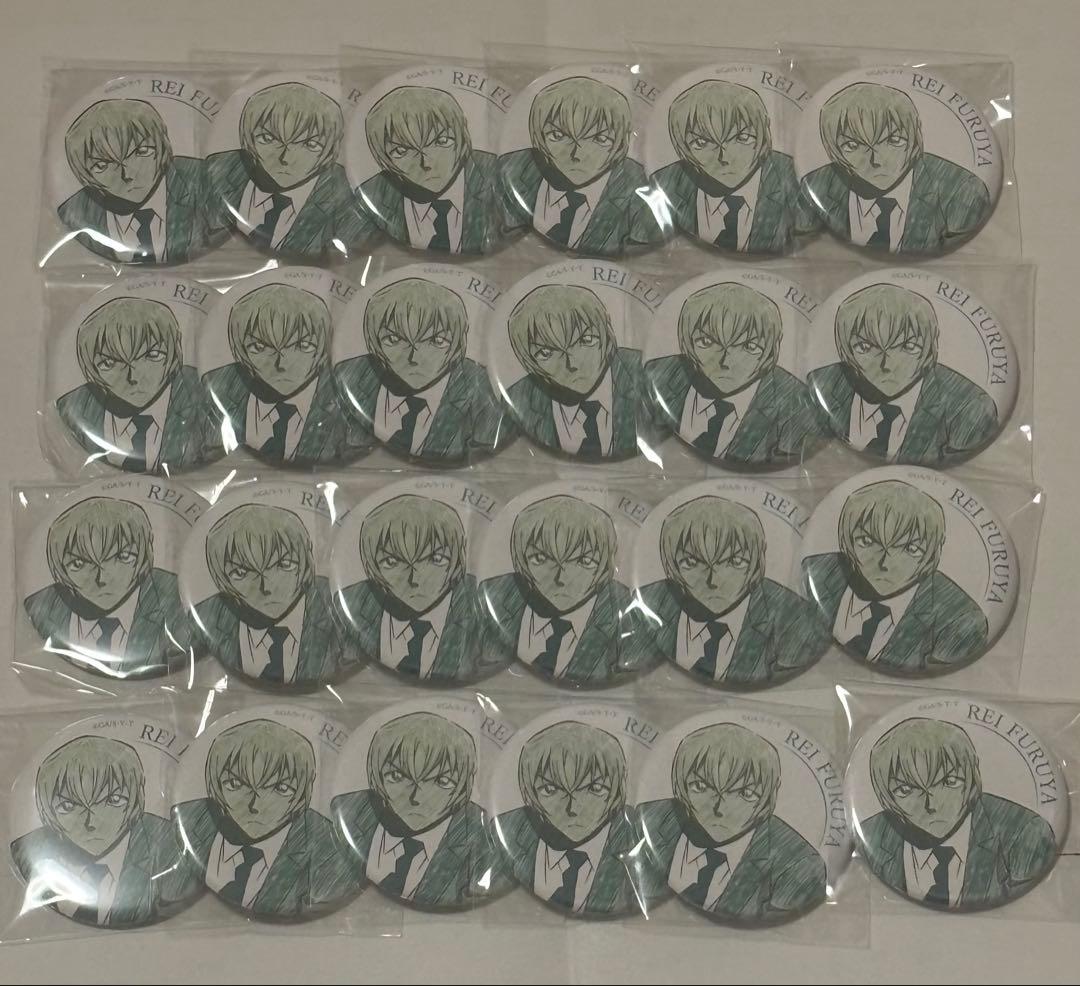 降谷零 安室透 バーボン ペンシルアート 缶バッジ まとめ売り24個