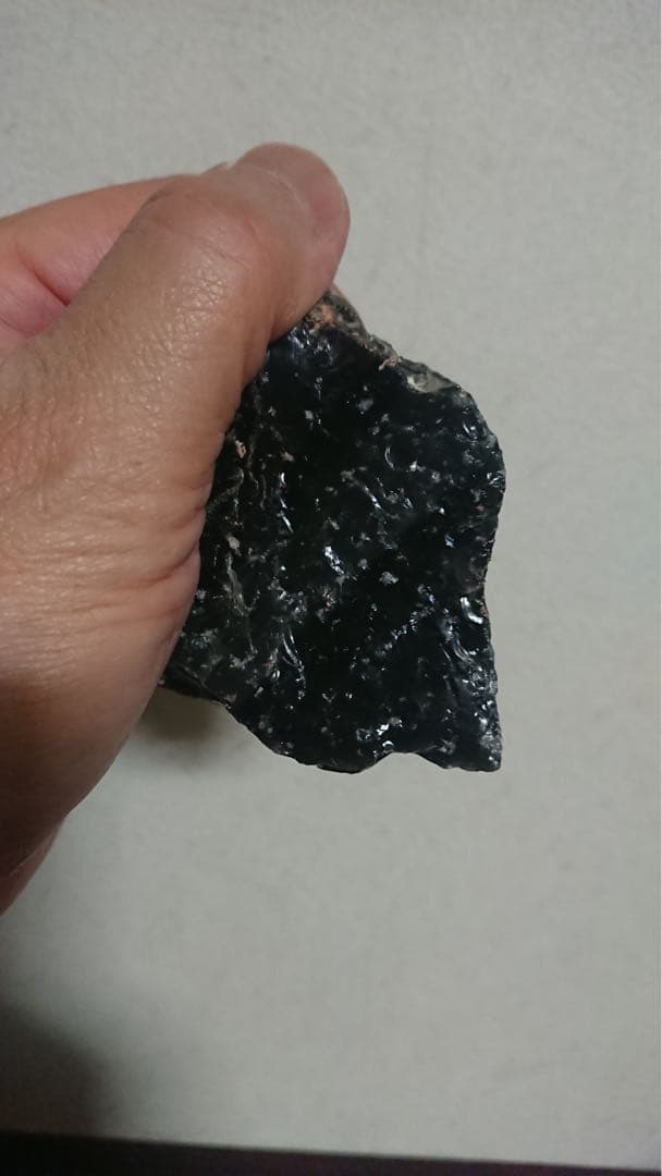 縄文時代 黒曜石 石器 尖頭器 和田峠 世界遺産 遺跡 発掘 出土 骨董 古美術