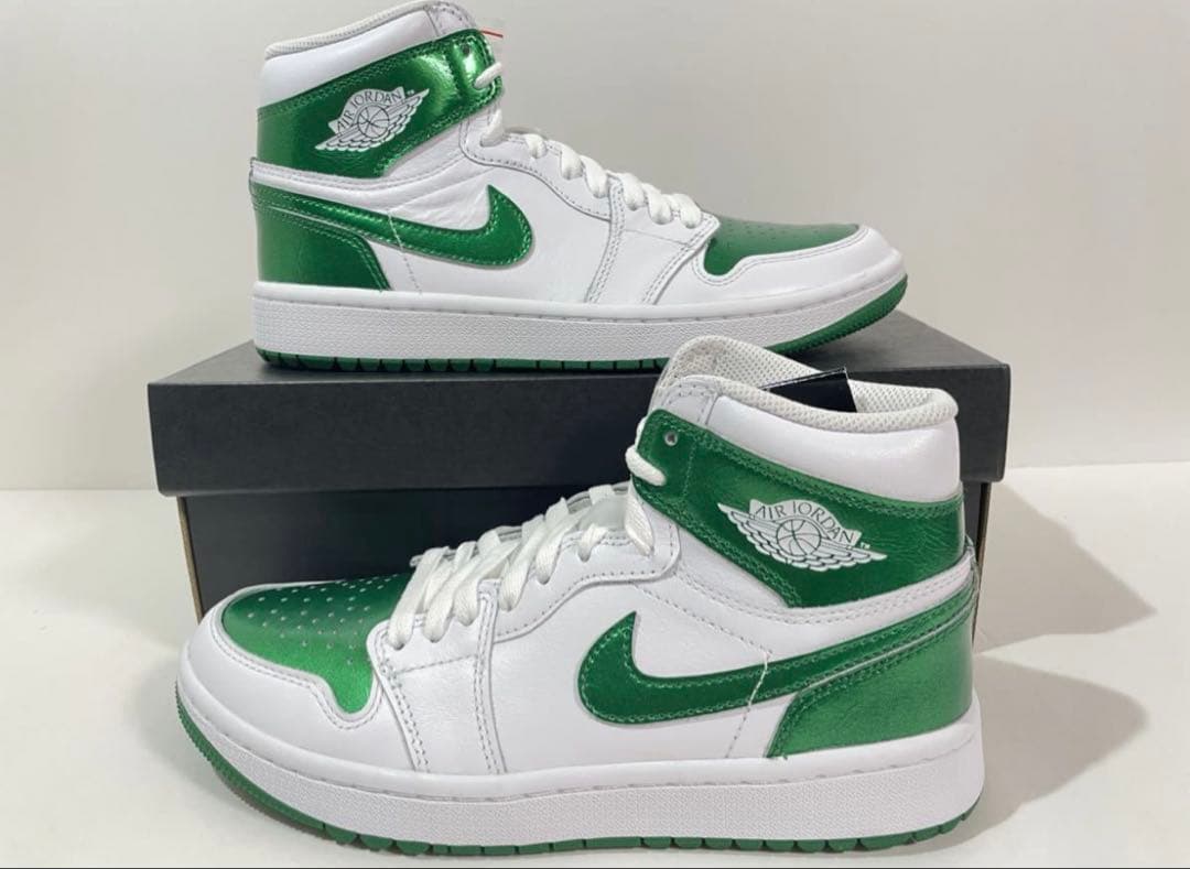 【新品】エアジョーダン1ハイ ゴルフ \"メタリックパイングリーン\"