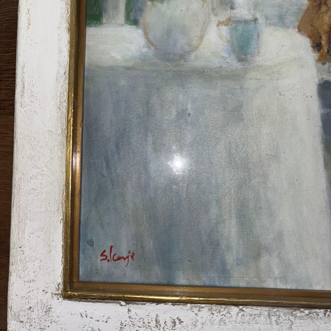 キャバリア　ルビー　オリジナル絵画　諏訪憲ニ作