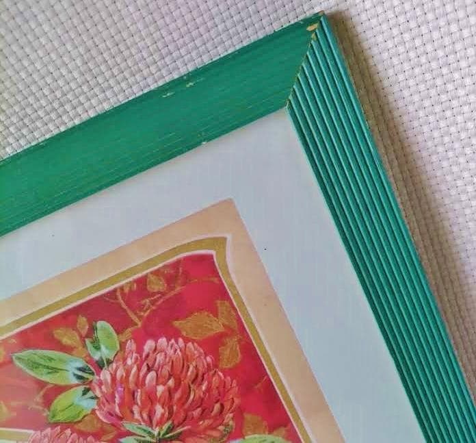 Thomas Cathey アートフレーム パリ サボンパッケージ 額絵 ローズ