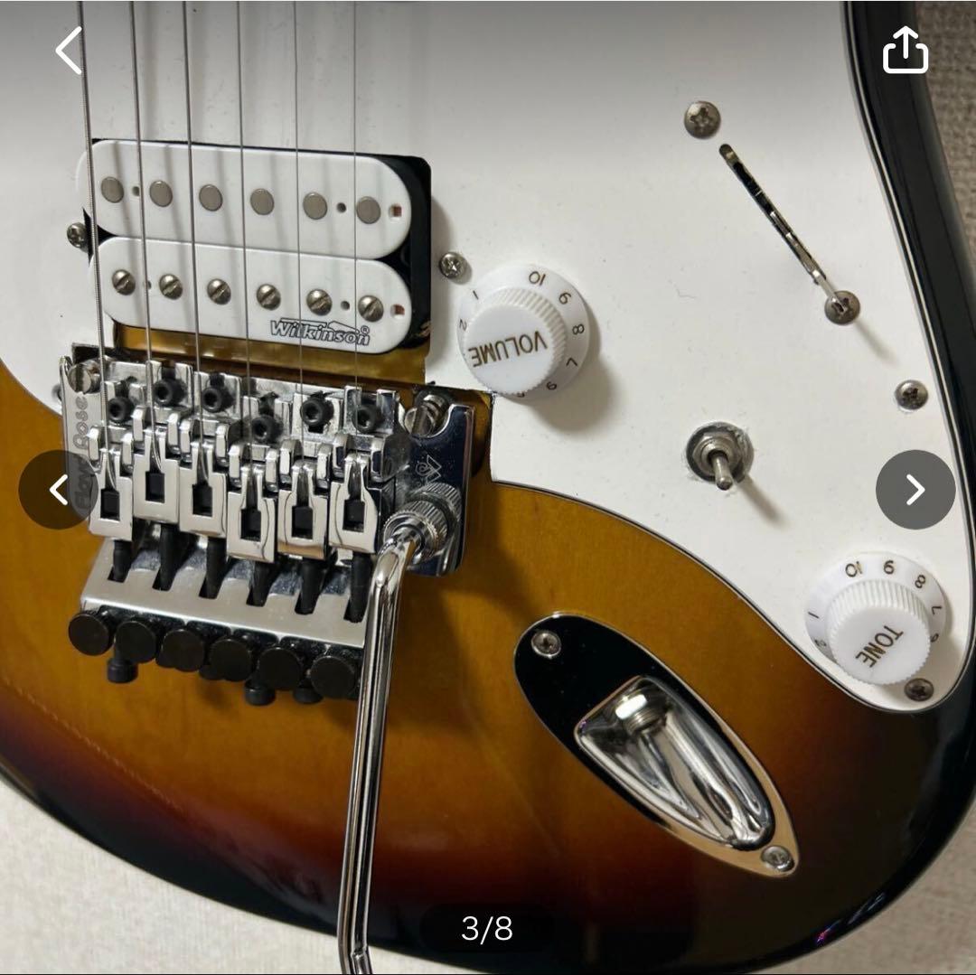 フェンダー　ストラト　ラージヘッド　スキャロップ フライドローズ　リッチー