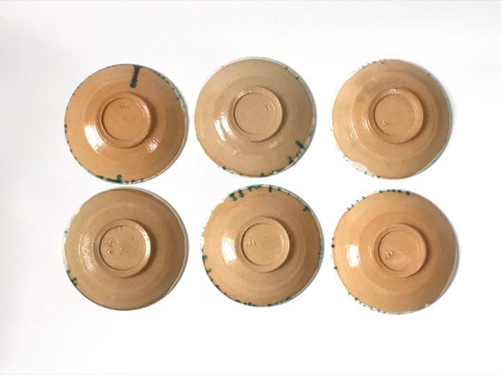 作家物　人間国宝　加藤土師萌　青釉　兎文　卯年　五寸皿　銘々皿　丸皿