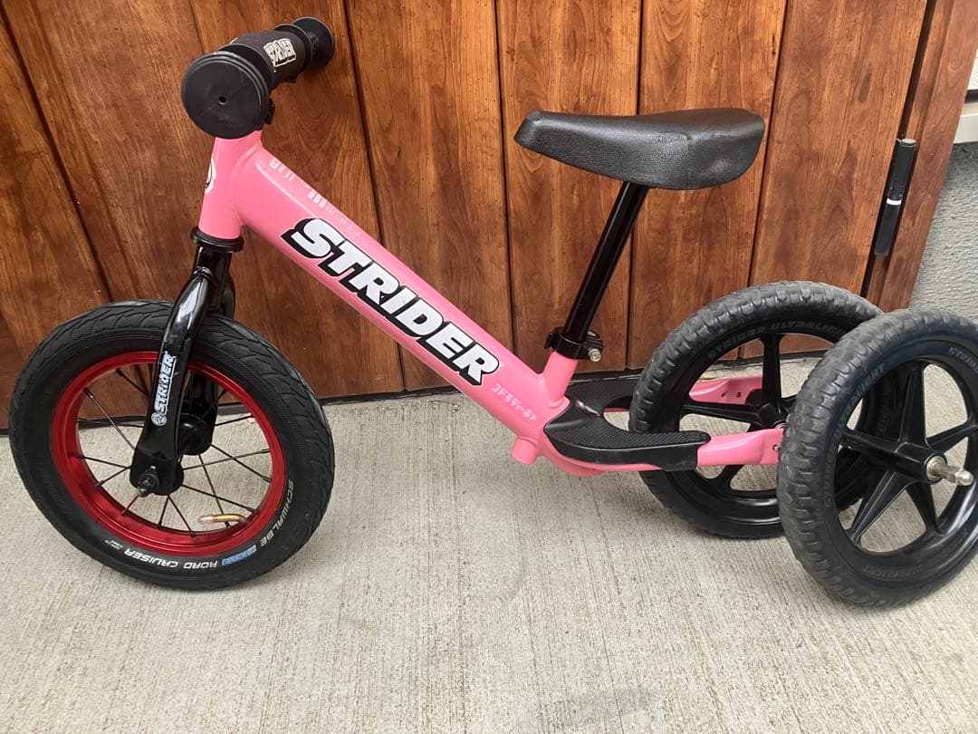 STRIDER バランスバイク ピンク 12インチ　中古
