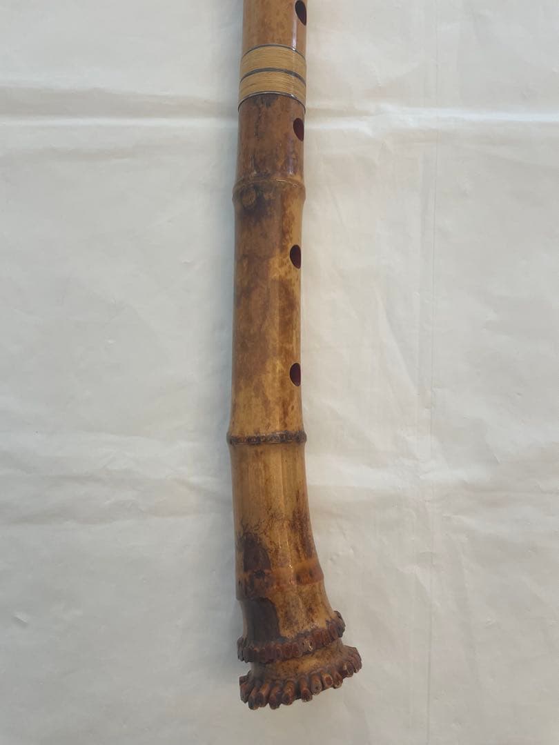 ❷超希少 小林 一城 尺八 銘二印 銀歌口 楽器