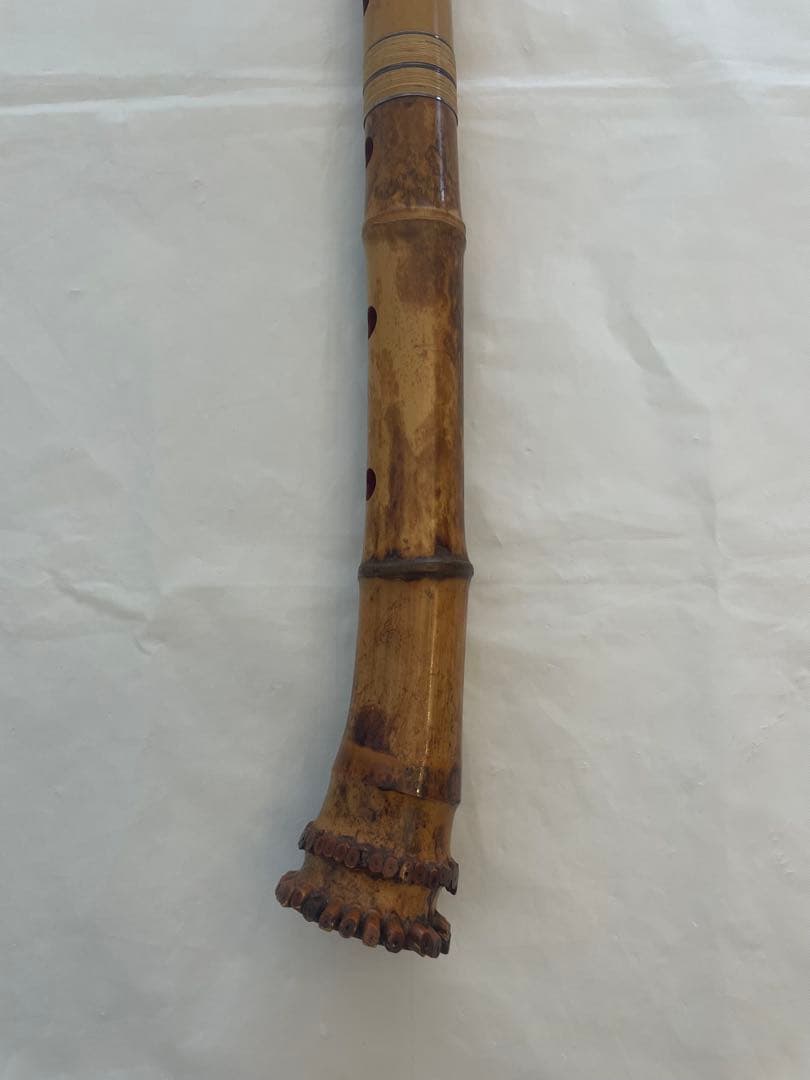 ❷超希少 小林 一城 尺八 銘二印 銀歌口 楽器