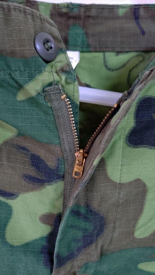 米軍 ベトナム戦争 ERDLグリーンリーフ迷彩パンツ サイズM-S