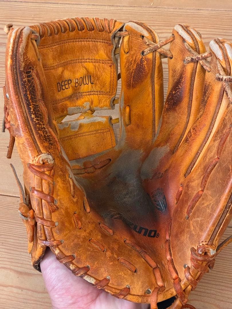 【ミズノプロ】　硬式グローブ 茶色