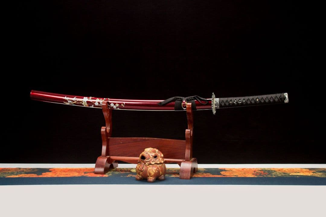 1047-武具 刀装具 日本刀　模造刀 居合刀 武士道 武蔵 鑑賞用 手鍛造打