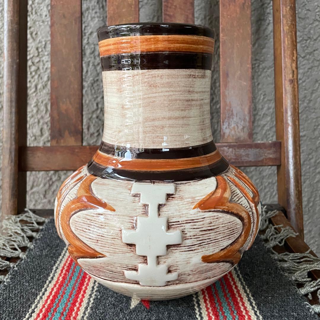 60s〜70s アメリカアンティーク　トレジャークラフト壷　USA製ヴィンテージ