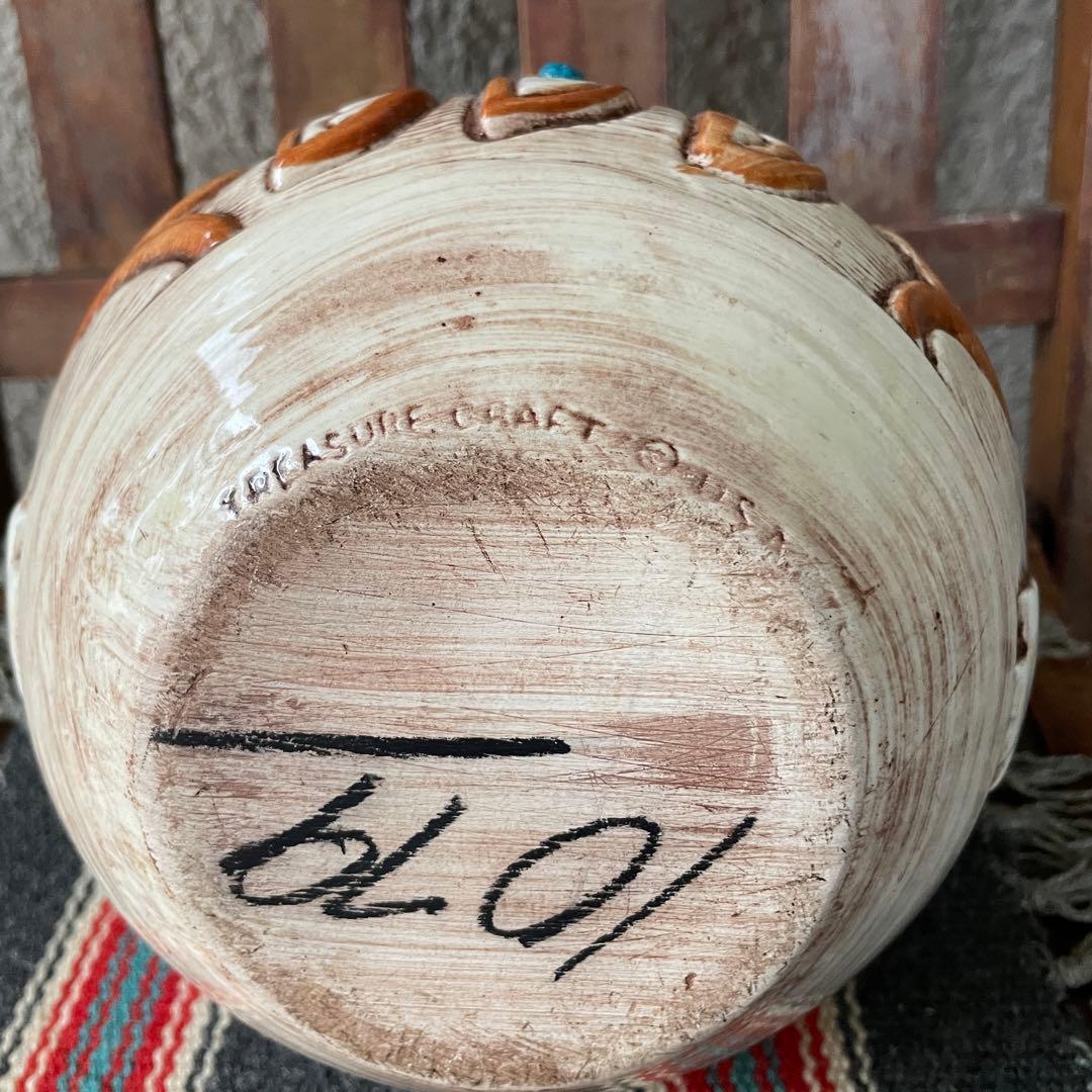 60s〜70s アメリカアンティーク　トレジャークラフト壷　USA製ヴィンテージ