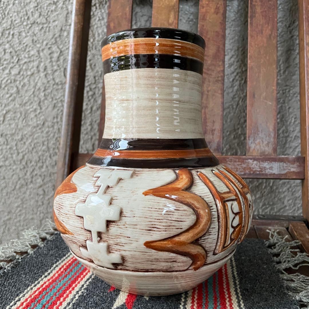 60s〜70s アメリカアンティーク　トレジャークラフト壷　USA製ヴィンテージ