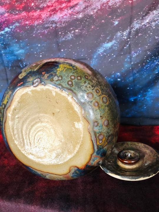 『斑紋点天目壺』『斑紋点天目壺』石垣島港骨董店【宗陵】八重山☆詳細不明？☆骨董店