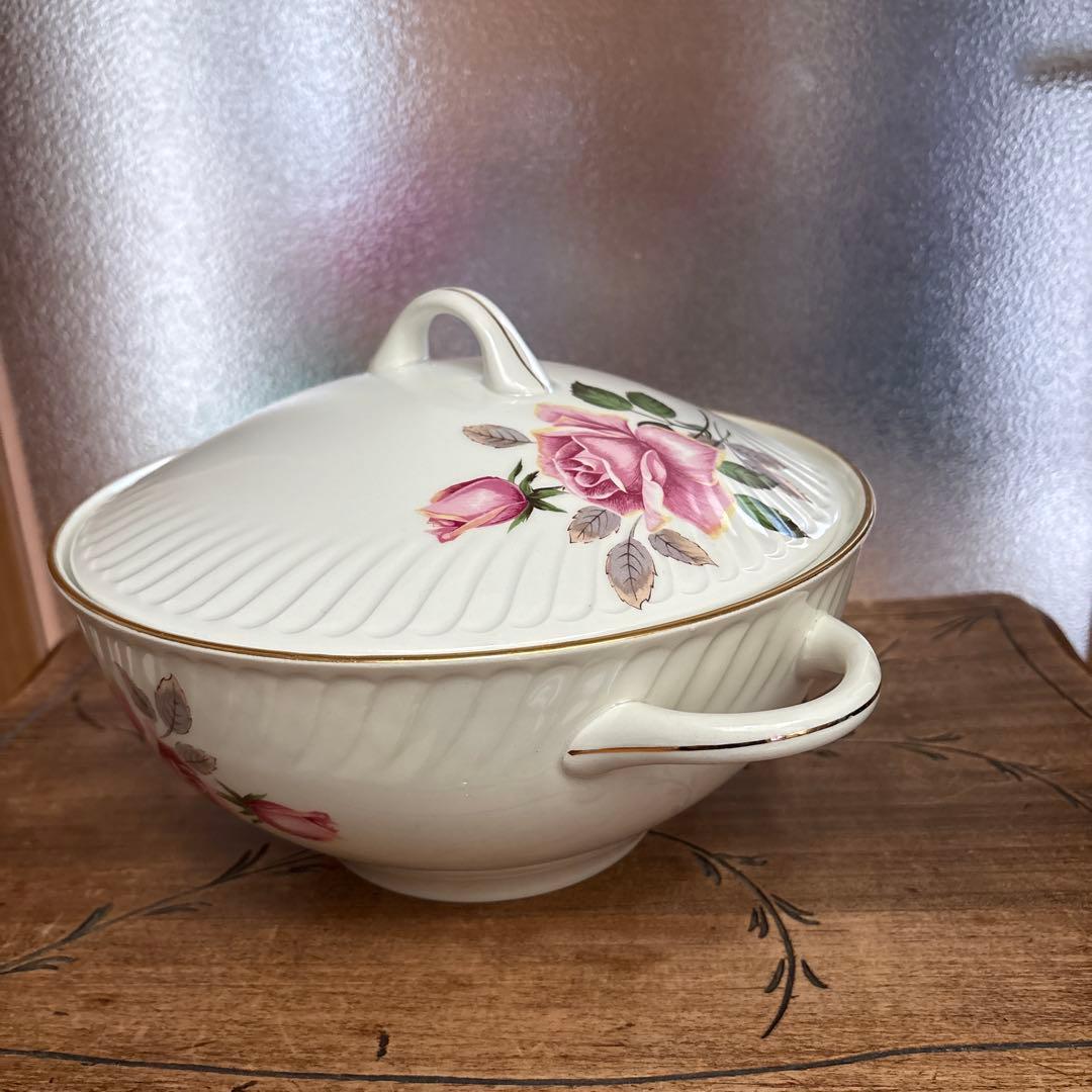 フランス　アンティーク　ヴィンテージ　ジアン　スーピエール　バラ