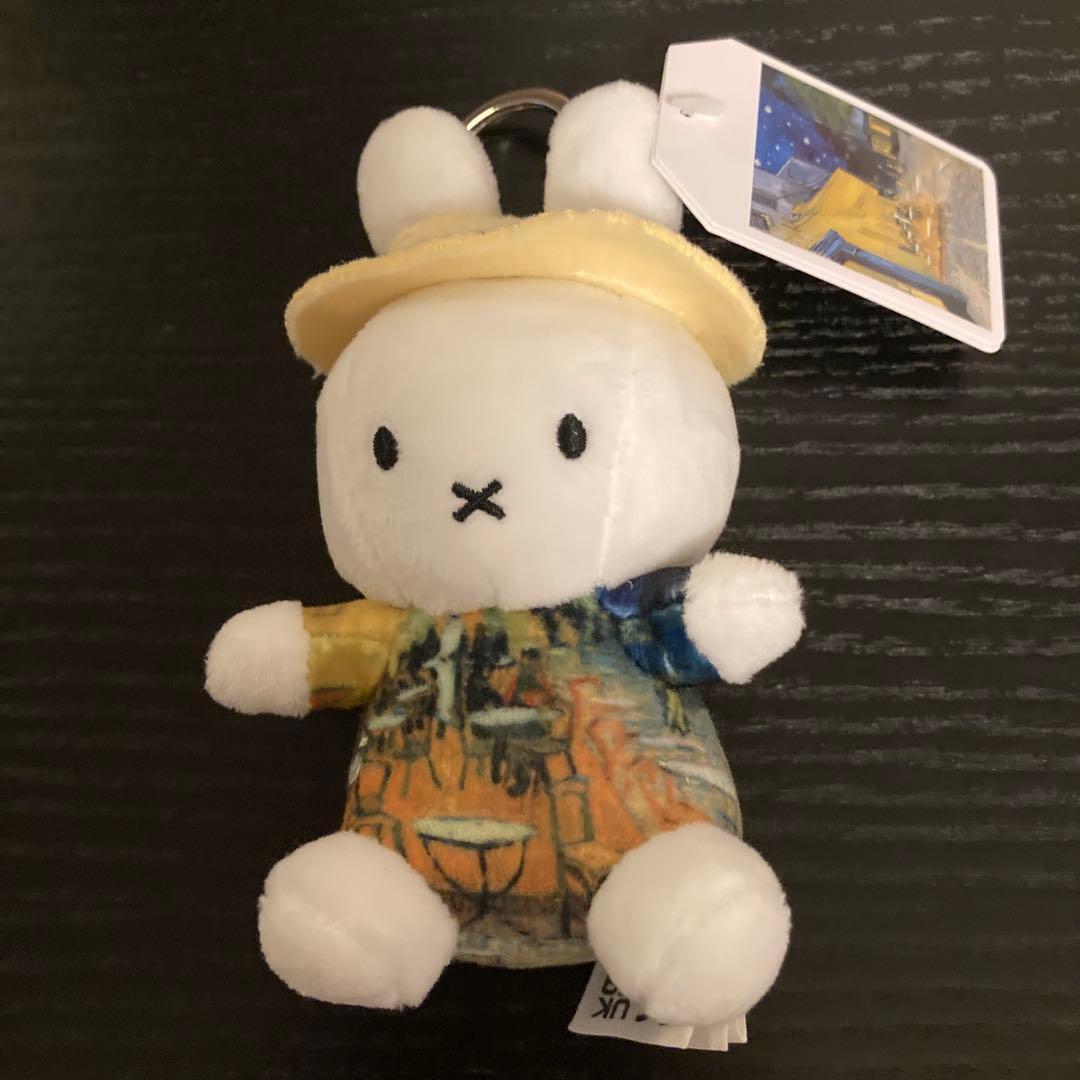 大ゴッホ展ミッフィー キーホルダー 夜のカフェテラス缶とショッパーセット