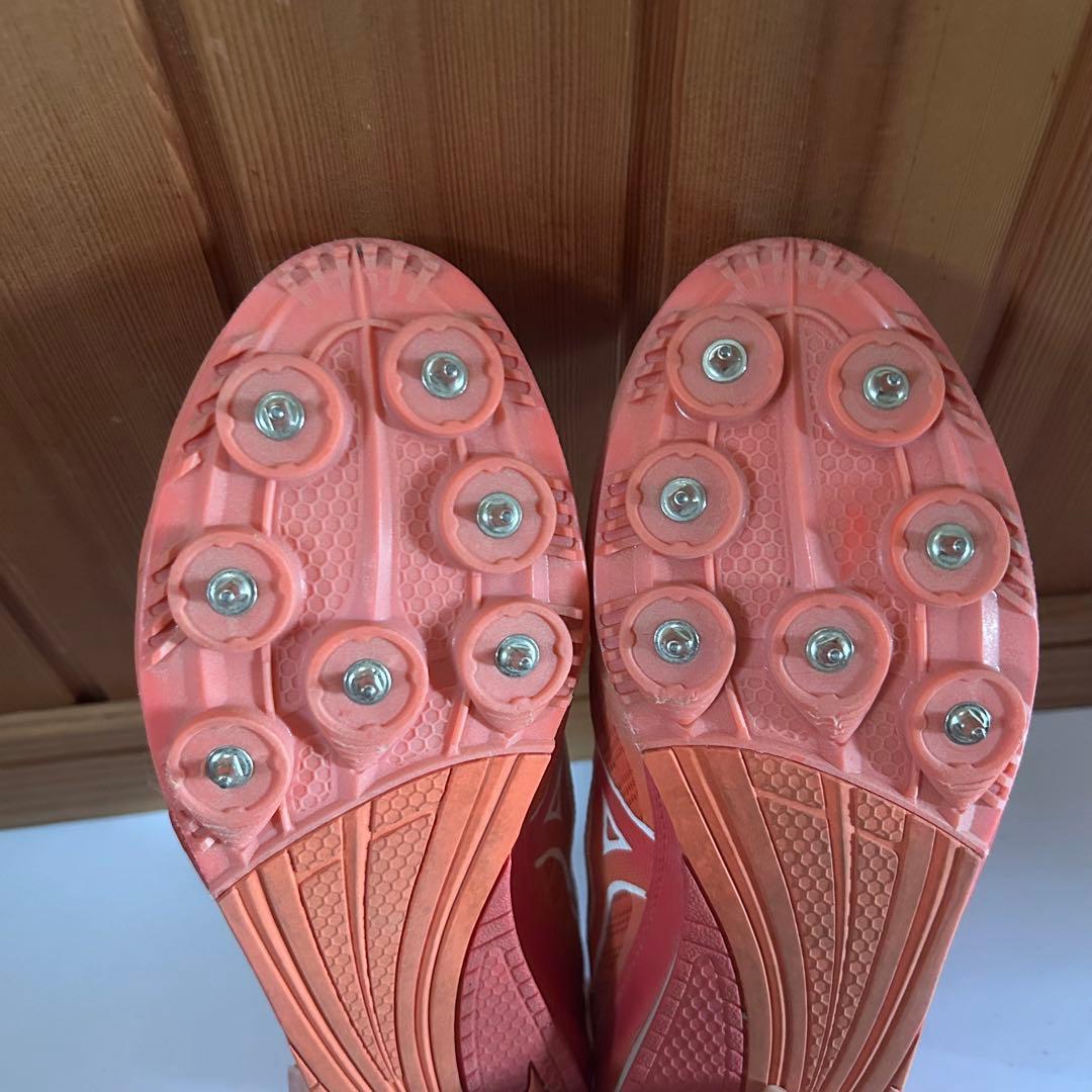 Mizuno オレンジ スパイクシューズ