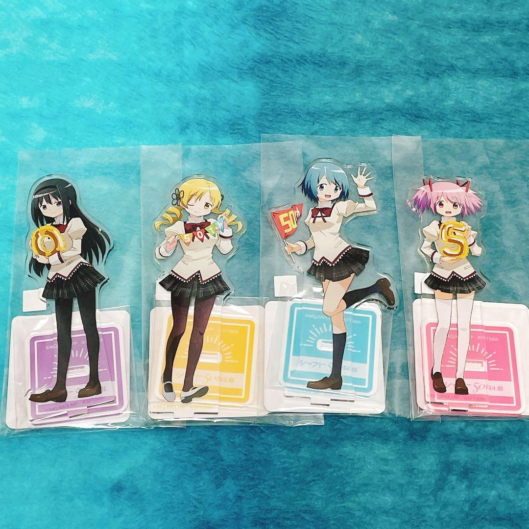 ②シャフト50周年展　魔法少女まどか☆マギカ 4名 描きおろし アクリルスタンド